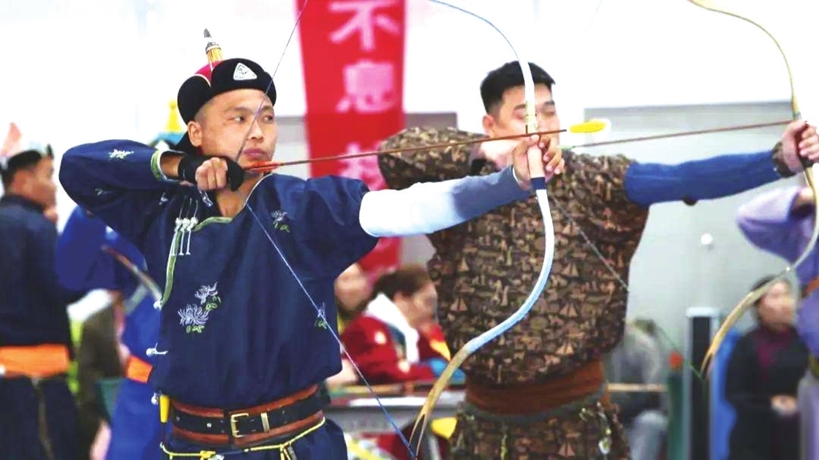 张弓搭箭